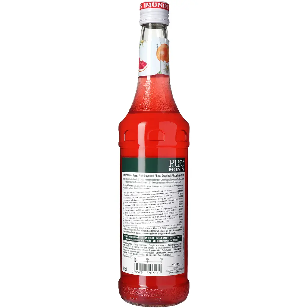 Основа Monin Pure Рожевий грейпфрут 700 г - фото 4