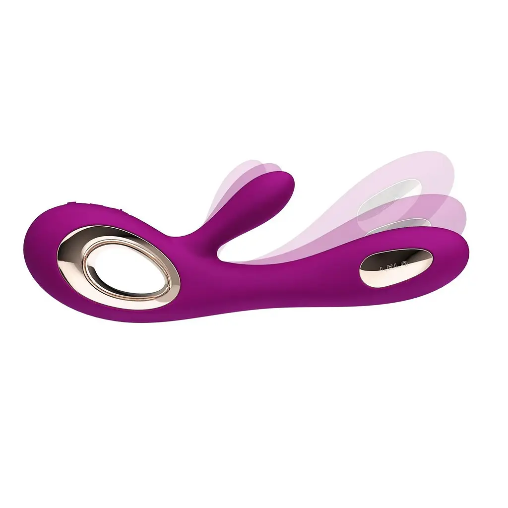 Вібратор-кролик LELO Soraya Wave Deep Rose, манливі рухи стовбура - фото 6