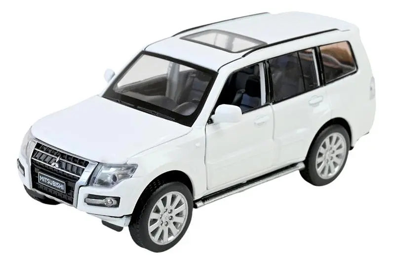 Іграшкова машинка позашляховик Mitsubishi Pajero 4WD Turbo 1:33 Автопром світлозвукові ефекти металева 68463W, коробка 18x9x8 см - фото 4