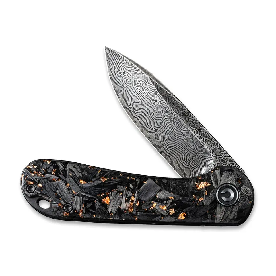 Ніж Civivi Elementum, Damascus, Carbon Fiber (C907C-DS3) - фото 4
