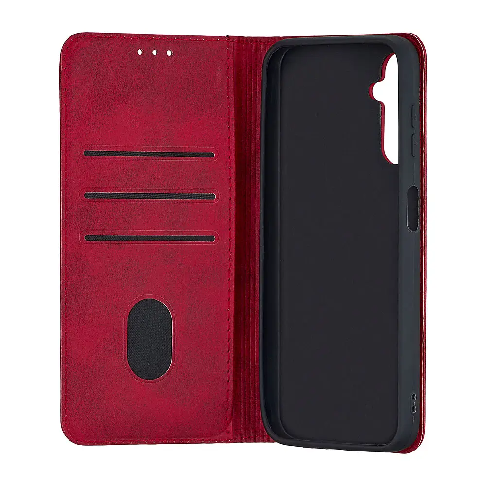 Чохол-книжка Premium Samsung A14 4G (A145) / A14 5G (A146) Dark Red - фото 3