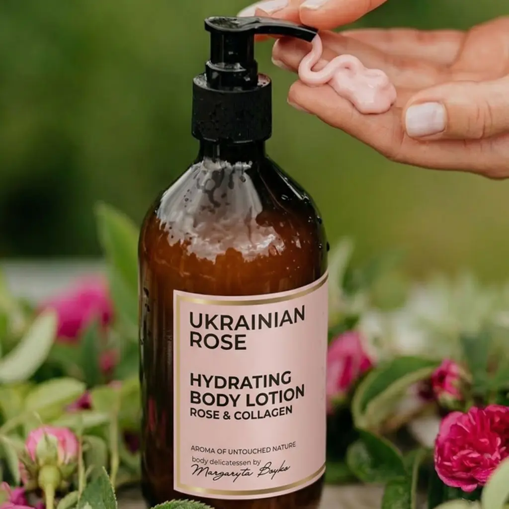 Зволожувальний лосьйон для тіла Rose & Collagen Ukrainian Rose 300 мл - фото 2