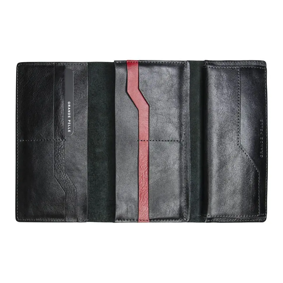 Кожаный женский кошелек Grande Pelle 19.5х10х3 см acs0029348 - фото 2