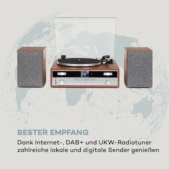 Програвач вінілу Auna Birmingham HiFi (10034090) - фото 3