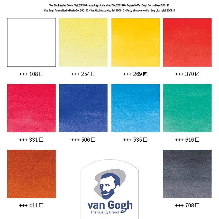 Набір акварельних фарб Van Gogh 10х10 мл (8712079231491) - фото 5
