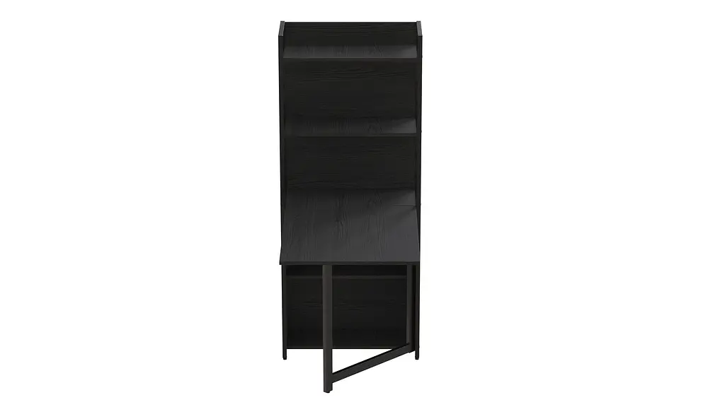 Стіл книжка з етажеркою Практик 2 Ferrum-decor 1555x640x990 Чорний метал ДСП Сосна Кембра 16 мм (FRD-104627) - фото 3
