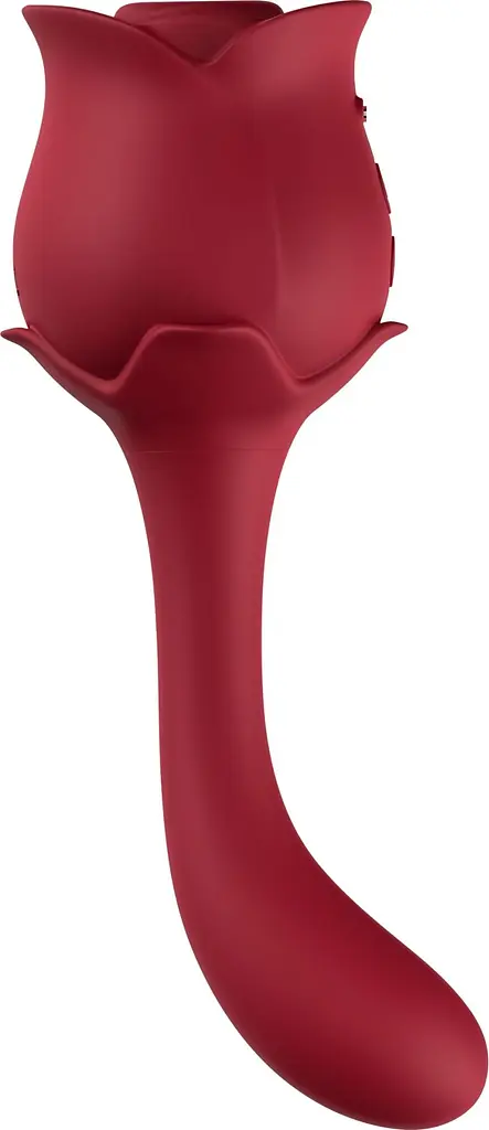 Вакуумний стимулятор клітора з вібрацією B - Series Joy Boss Series Rose бордовий - фото 7