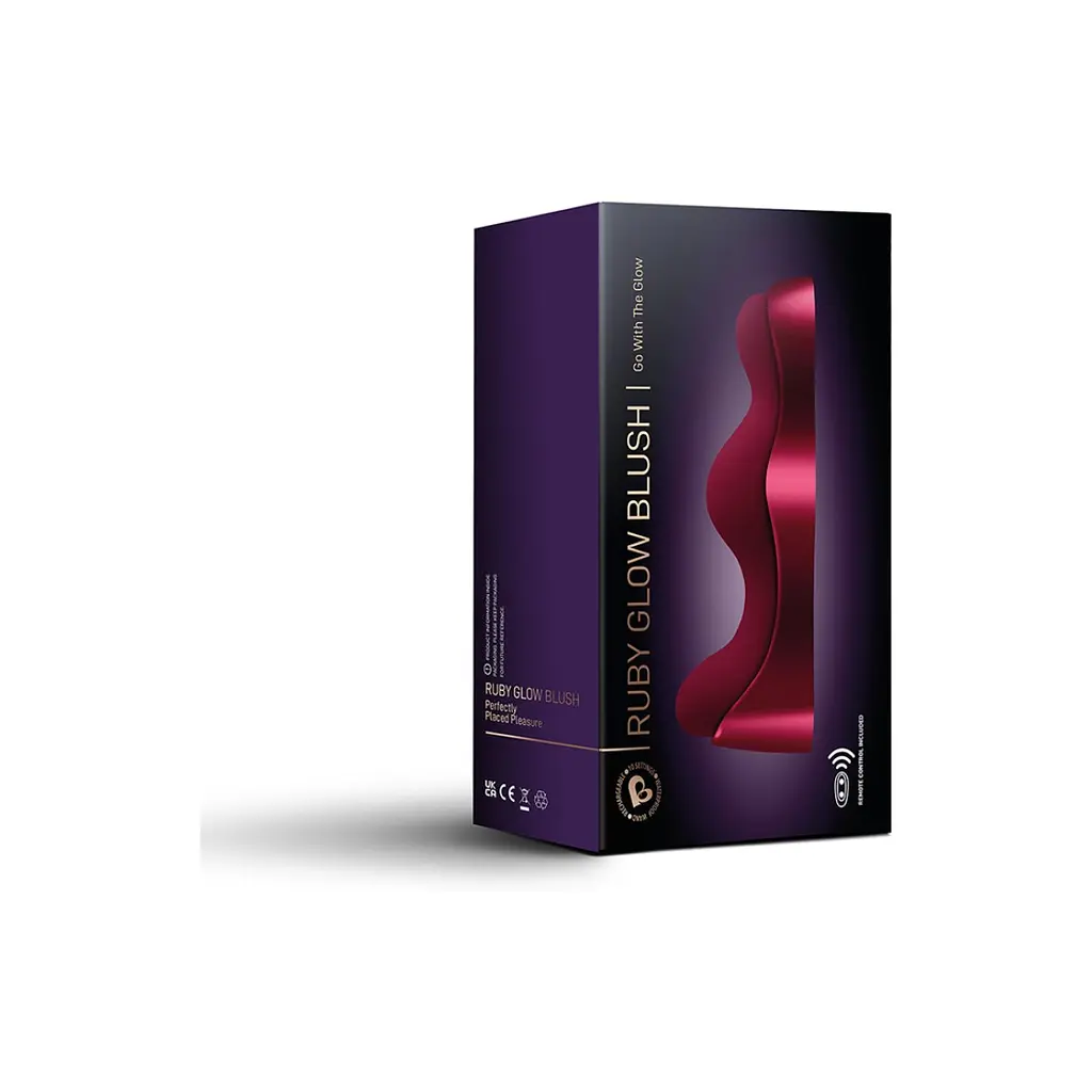 Вибратор Rocks Off Ruby Glow Blush 18.5 см красный - фото 2