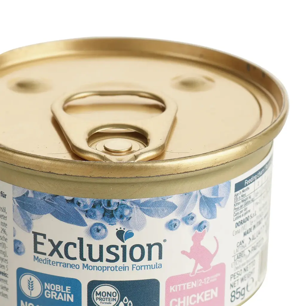 Вологий корм для котенят Exclusion Noble Grain Cat Kitten Chicken All Breeds, 85 г - фото 3