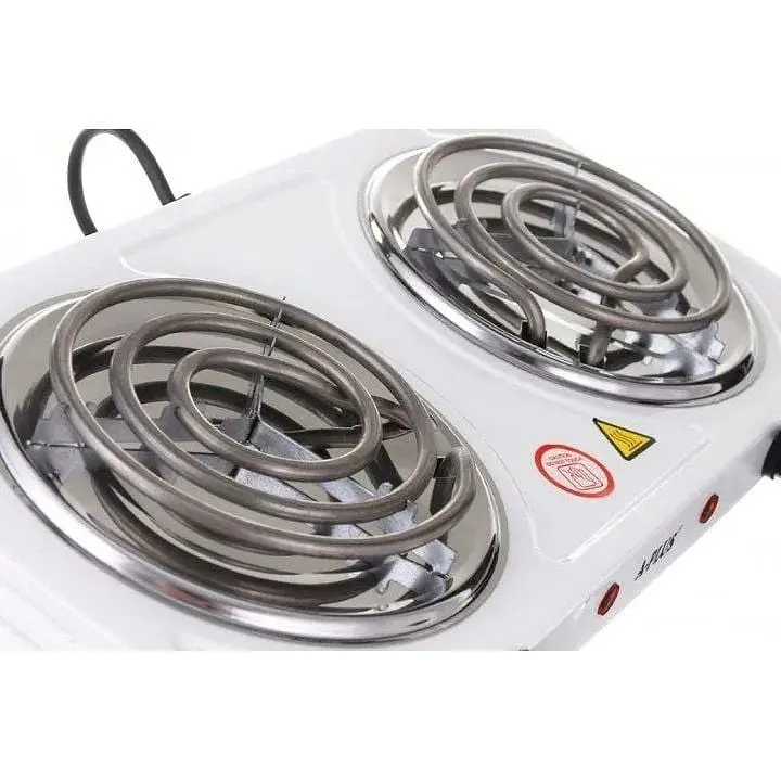 Плита двоконфоркова електрична кухонна A-Plus 2103 настільна переносна спіральна 2000 Вт - фото 3