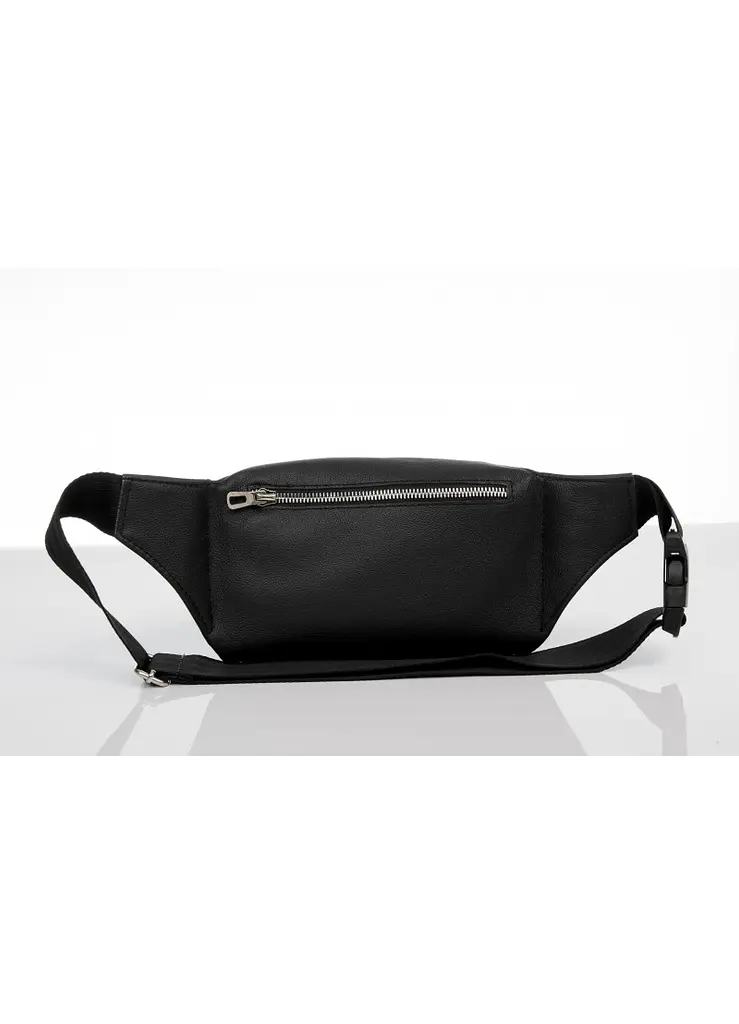 Поясна сумка бананка шкіряна Sambag Tirso BTS чорний 30.5 х 14 см (81333001) - фото 2