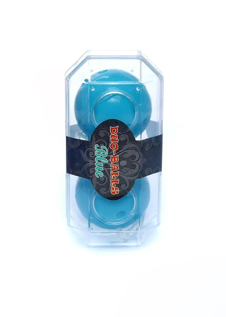 Вагинальные шарики Boss Series Duo Balls, 21 см, голубой - фото 5