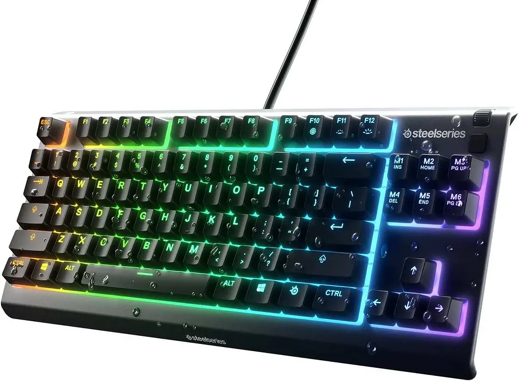 Клавіатура SteelSeries Apex 3 TKL RGB USB Black (64831) - фото 2