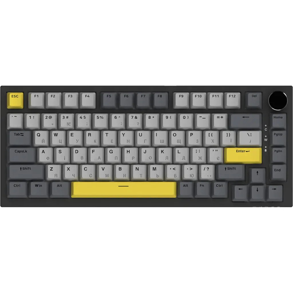 Клавіатура Ajazz AK820 Sea Salt Switch RGB USB-C UA Black (AK820-SS-BGY) - фото 3