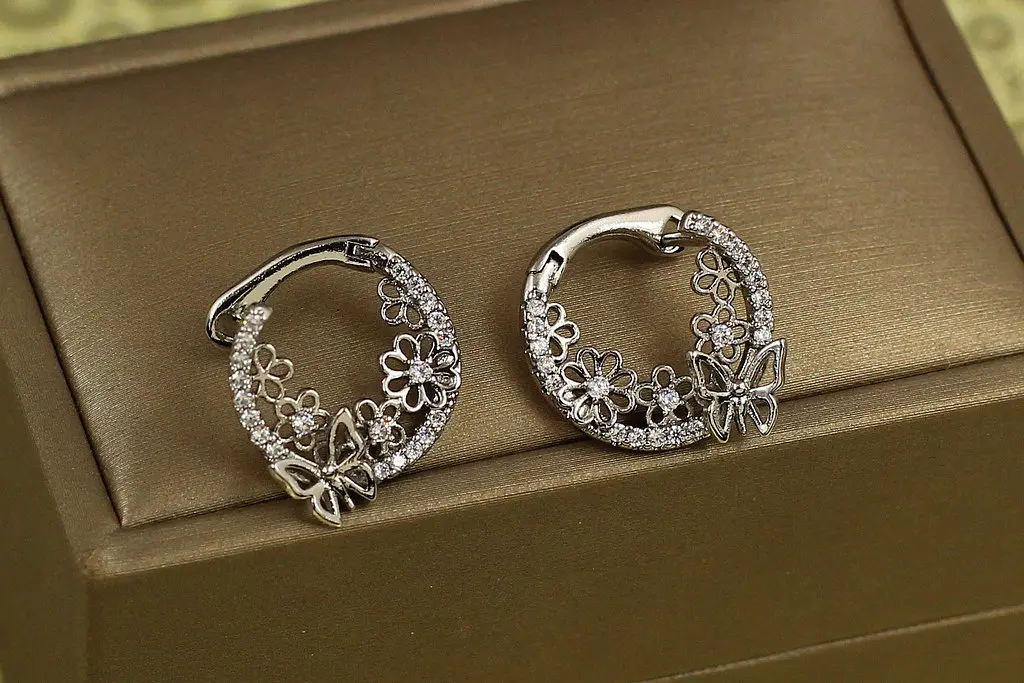 Сережки Xuping Jewelry відпустка 1,6 см сріблясті