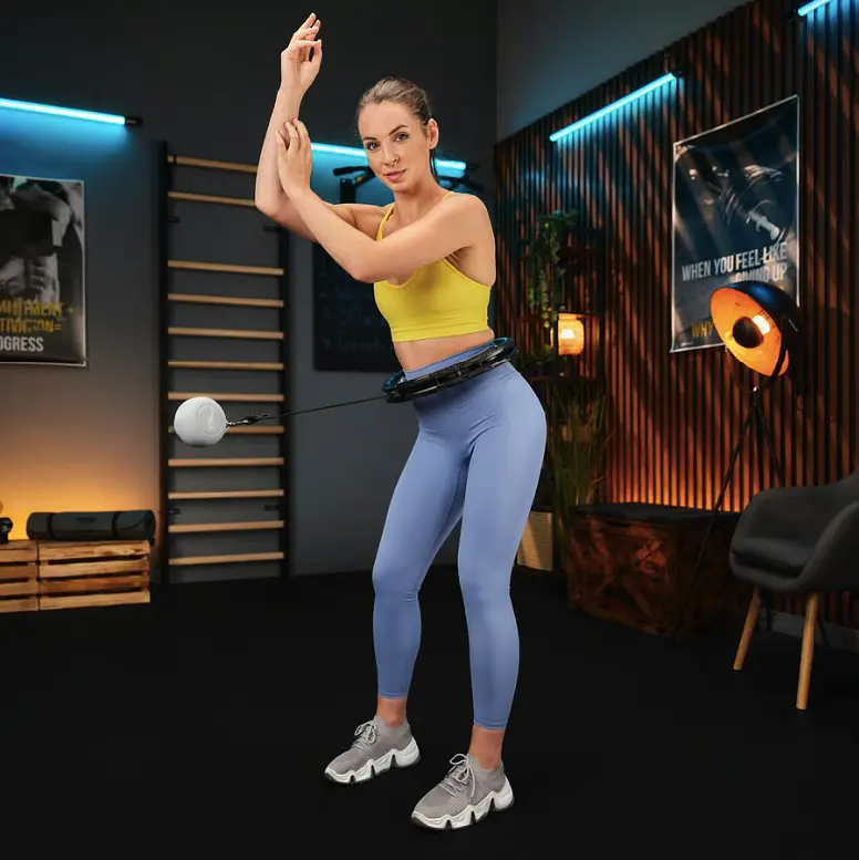 Хулахуп Trex Sport TX-010CHH масажний з обважнювачем чорний - фото 5
