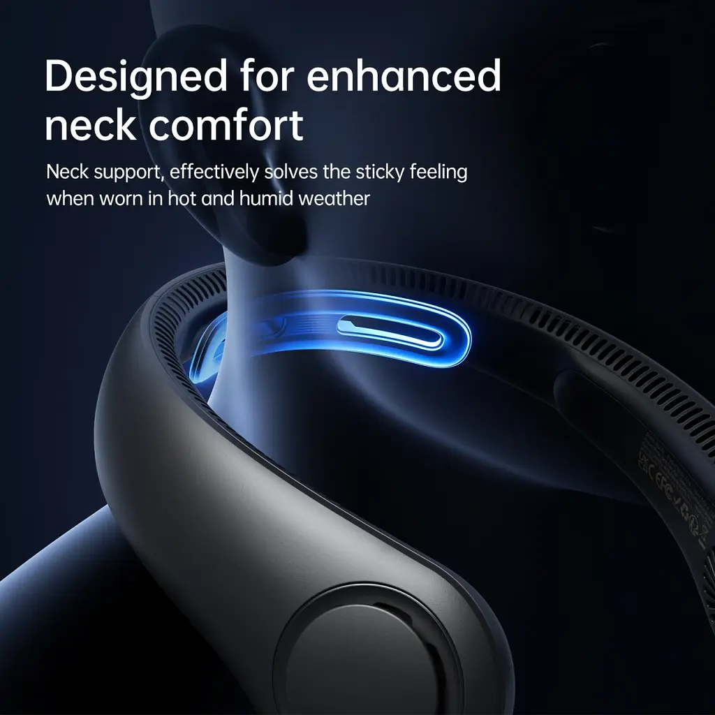 Вентилятор Jisulife Neck Fan Life4 Black - фото 7