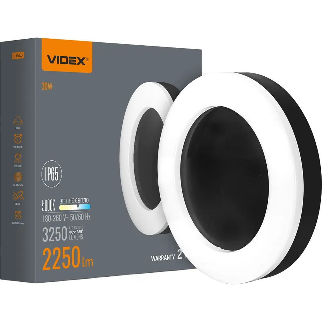 Стельовий світильник Videx ART VL-BHFR-305B Black [145698] - фото 2
