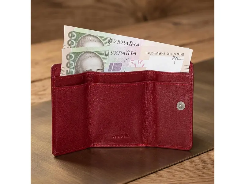 Жіночий гаманець натуральна шкіра Cortina 5056 rosso Червоний 7,5x9,5 см TONY PEROTTI acs0032570 - фото 4