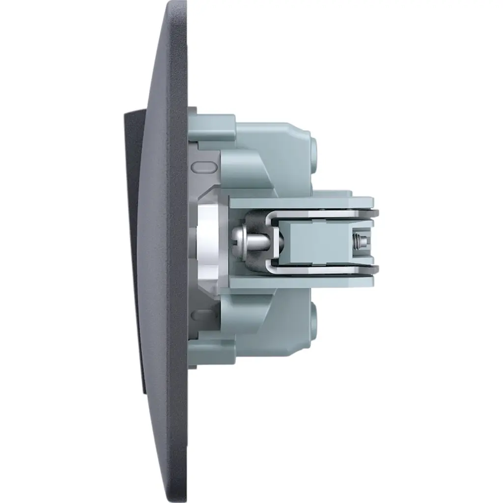 Вимикач одноклавішний Videx Binera прохідний чорний графіт 1 шт. - фото 3