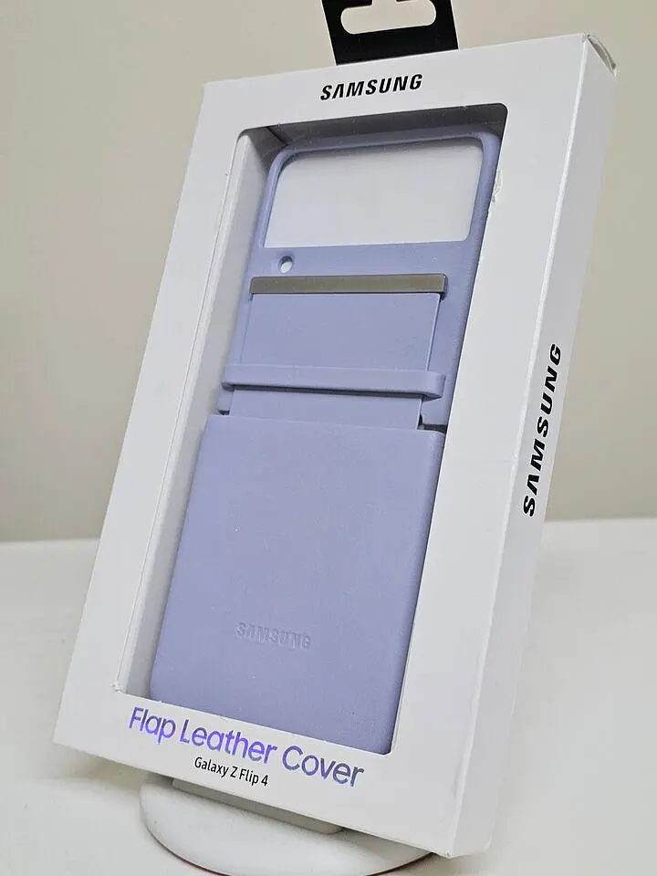 Чохол шкіряний оригінальний Leather Cover EF-VF721LLEGUA для Samsung Galaxy Z Flip4 Lavender - фото 7