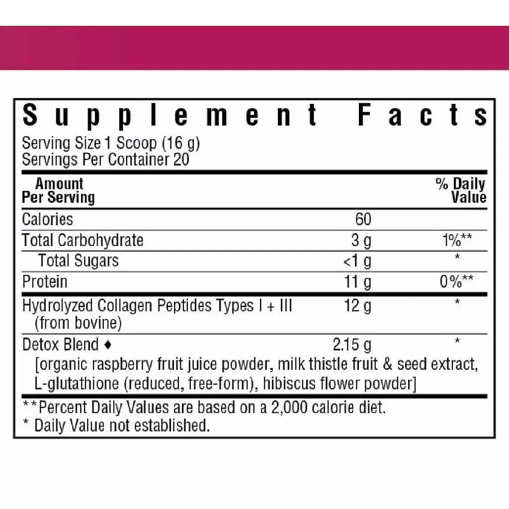Колаген з детокс-ефектом Bluebonnet Nutrition Collagen Refreshers Detox Type I & III смак ягід і гібіскуса 320 г - фото 2