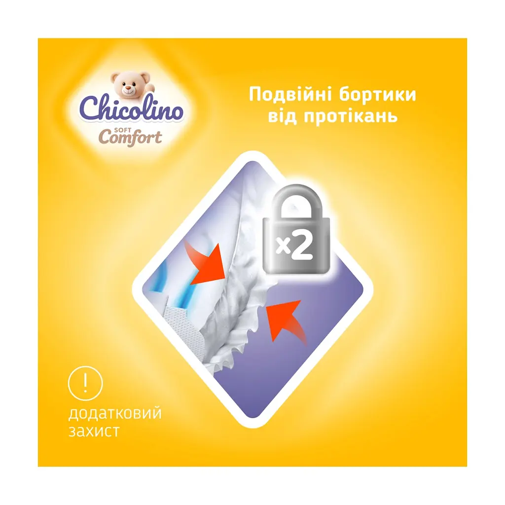 Підгузки Chicolino Soft comfort Розмір 6 (16+-кг) 28 шт (4820204703561) - фото 5
