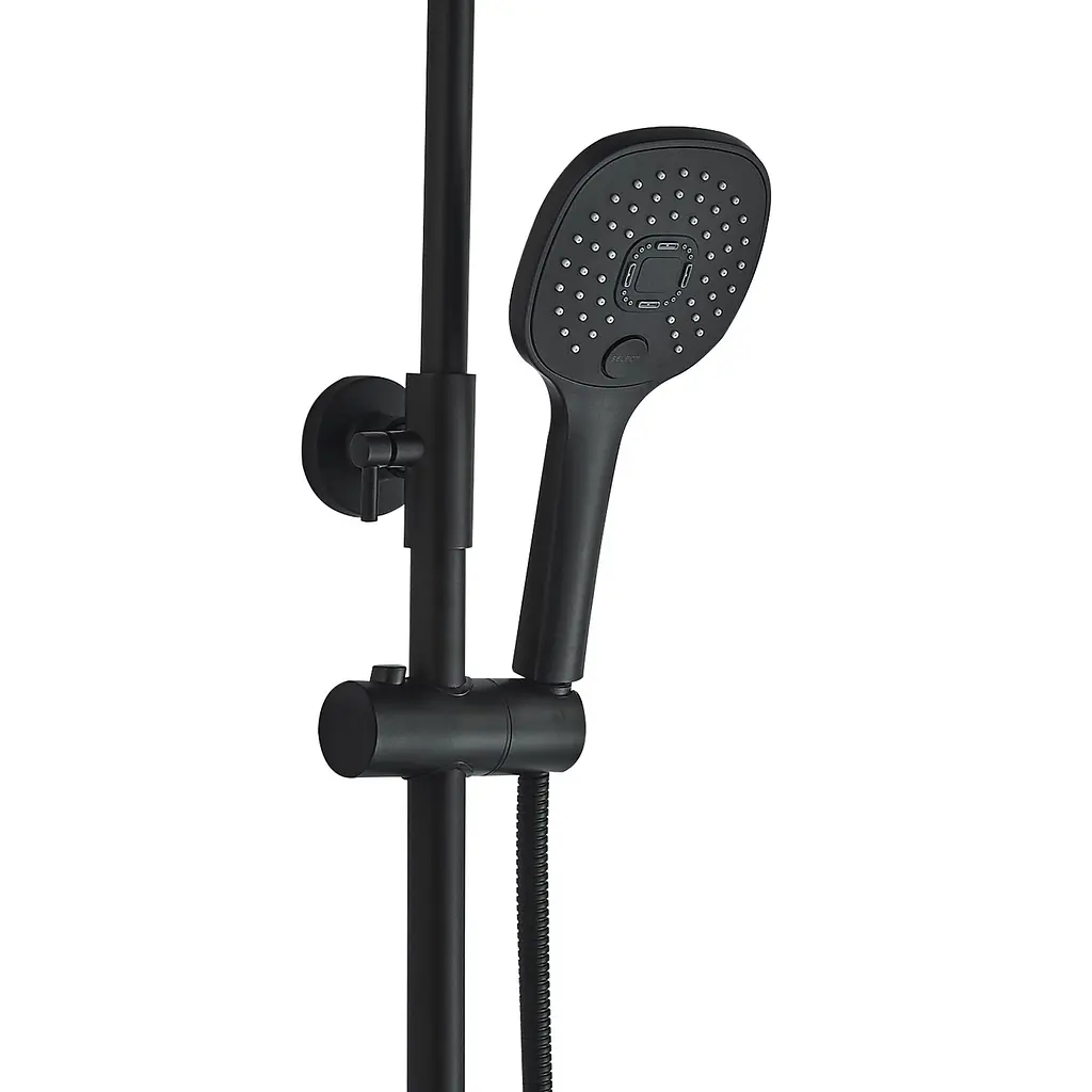 Душова система Globus Lux Termostatic Q GLM-0041T-BB, Чорний матовий - фото 3