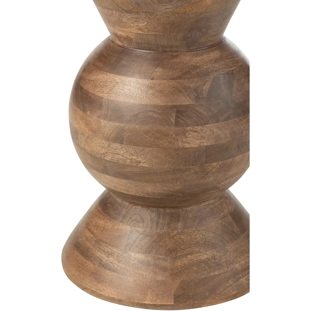 Кофейный столик J-line из дерева фигурной коричневый формы (46009) - фото 3