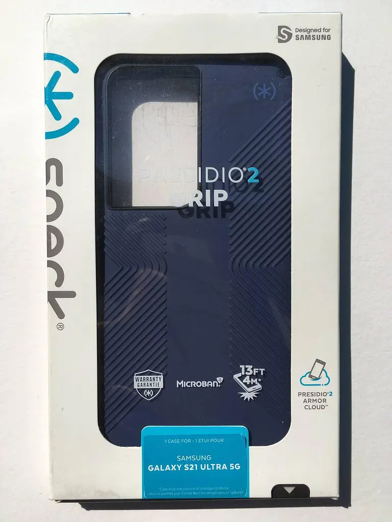 Чохол протиударний з антимікробним покриттям Speck Presidio2 Grip 139904-9128 для Samsung Galaxy S21 Ultra (6.8") Blue - фото 4