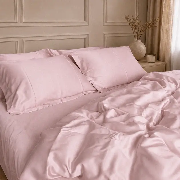 Простирадло MirSon Tencel Soft Peach 180x220 см (2200013882855) - фото 5