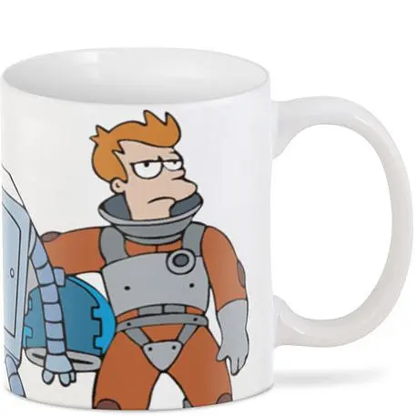 Кухоль GeekLand Футурама Futurama 02.51 Бендер Туранга Ліла.273 330 мл білий - фото 2