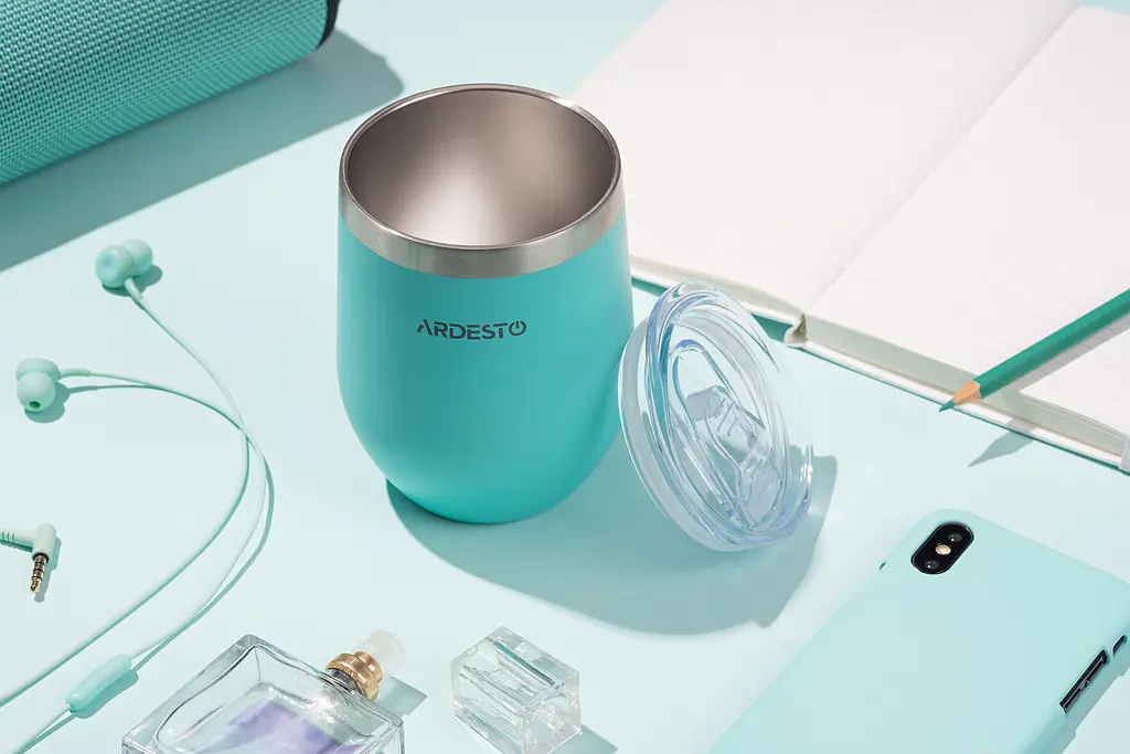 Термокухоль Ardesto Compact Mug 350 мл блакитний - фото 4