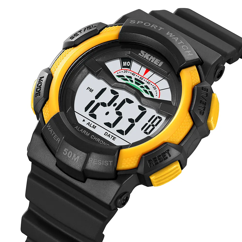 Чоловічий наручний годинник 2153BKYL Black-Yellow Skmei acs0030230 - фото 3