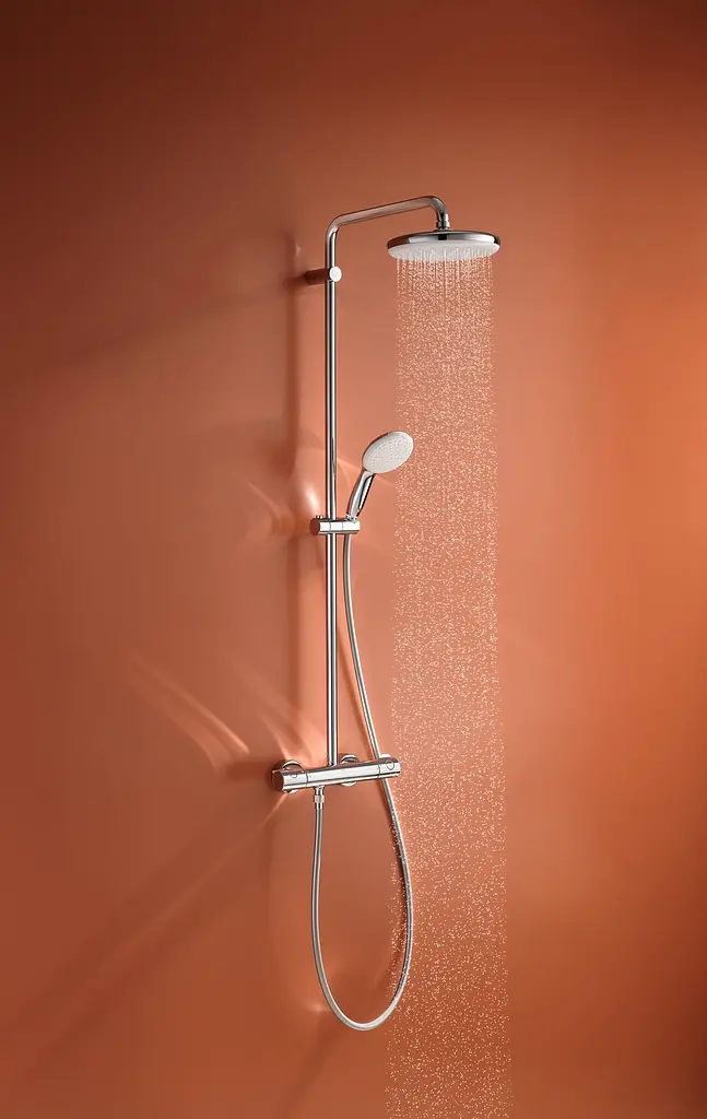 Душова система з термостатом для настінного монтажу Grohe Tempesta System 210 26811001, Хром - фото 5