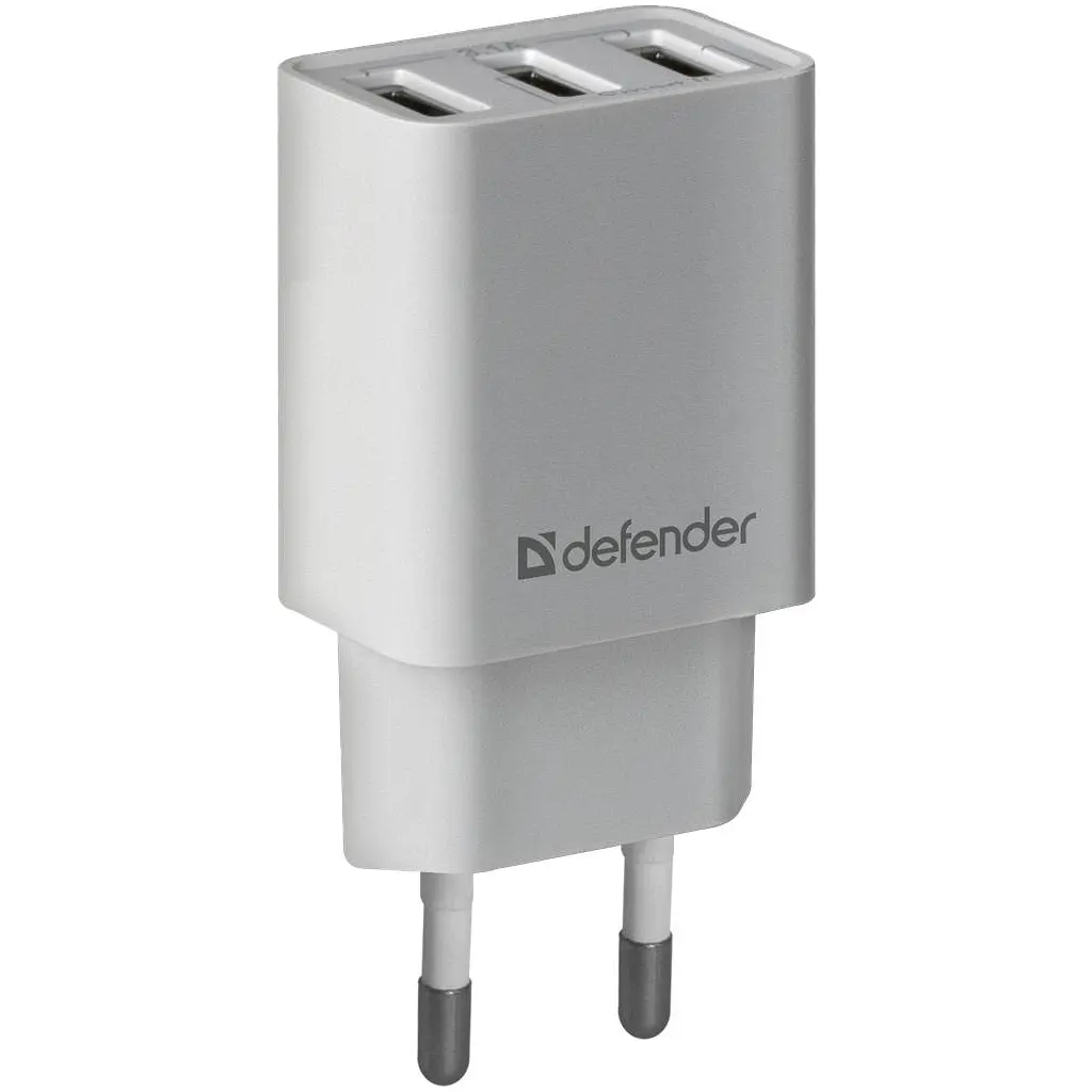 Зарядное устройство для Defender UPA-31 white, 3xUSB, 5V / 3.1A (83587)