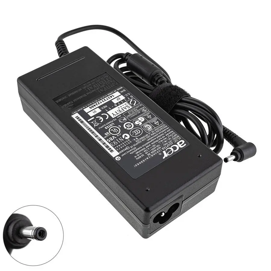 Блок живлення для ноутбука ACER 19V 4.74A 90W 3.0x1.0мм чорний RECTANGULAR