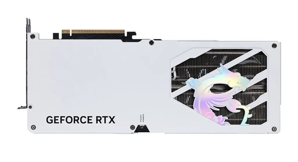 Відеокарта GF RTX 5080 16GB GDDR7 Gaming Trio OC White MSI (GeForce RTX 5080 16G GAMING TRIO OC WHITE) - фото 4