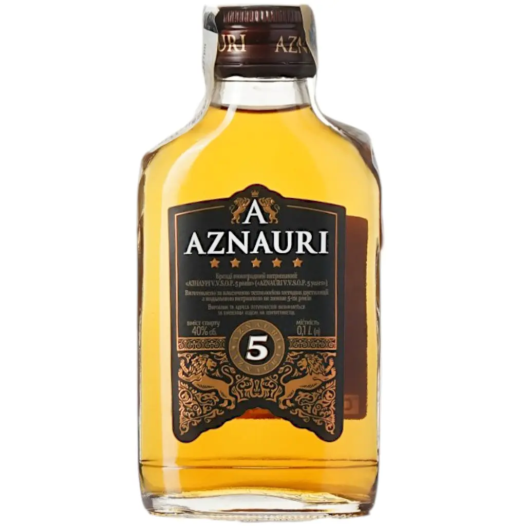 Бренді AZNAURI 5 років 0.1 л - фото 6