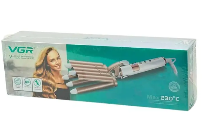 Плойка хвиля для волосся VGR V-528 з керамічним покриттям та регулюванням температури 45 Вт - фото 6