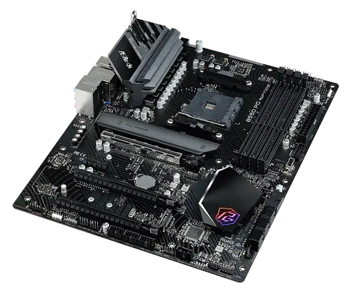 Материнська плата AM4 (B550) ASRock B550 PG Riptide, B550, 4xDDR4, CrossFireX, Int.Video(CPU), 6xSATA3, 2xM.2, 3xPCI-E 16x 4.0, 1xPCI-E 1x 3.0, 1xM.2 (Key E), ALC897, Killer E3100G, 12xUSB3.2/4xUSB2.0, HDMI, ATX - фото 3
