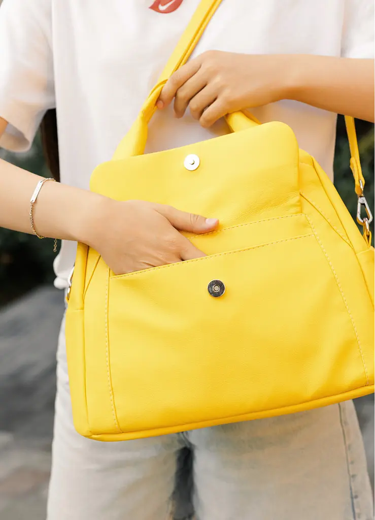 Спортивна сумка Sambag Vogue BKS жовта 37 x 25 x 16 см (90153028) - фото 3