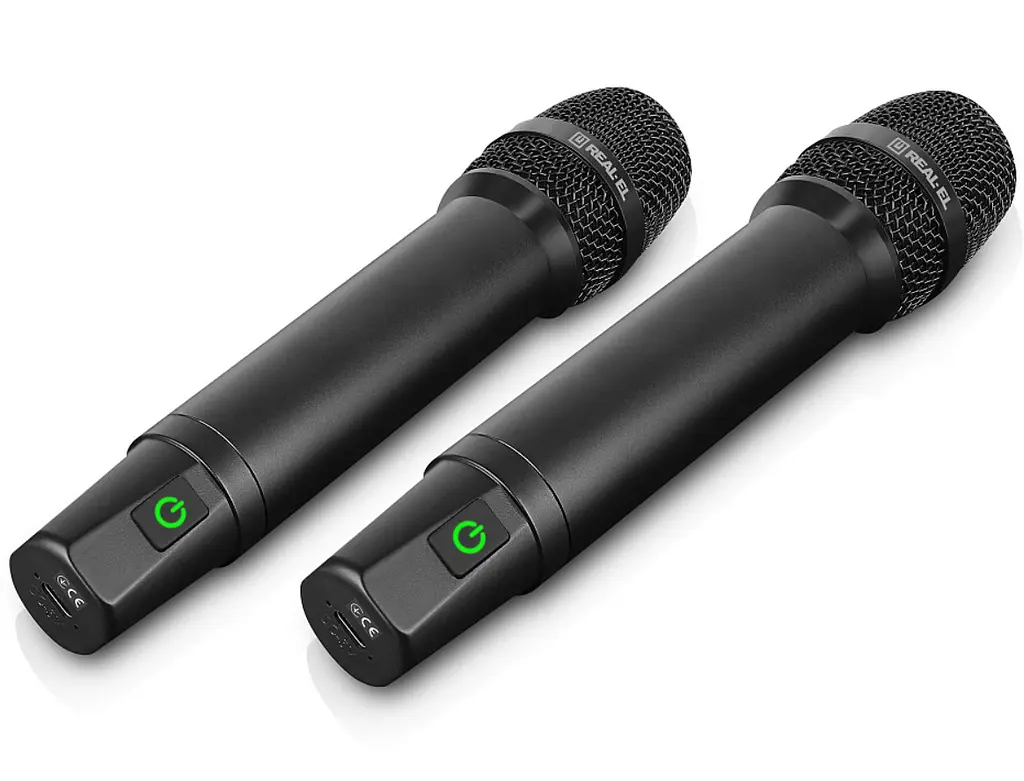Мікрофони бездротові REAL-EL KM850 Wireless 3,5/6, 35 мм jack - фото 2