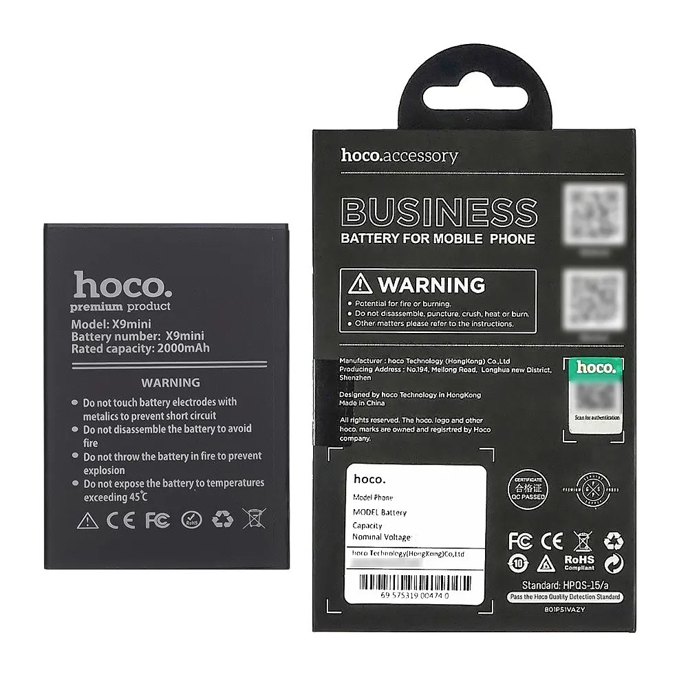 Акумулятор Hoco BAT16542100 для Doogee X9 Mini - фото 5
