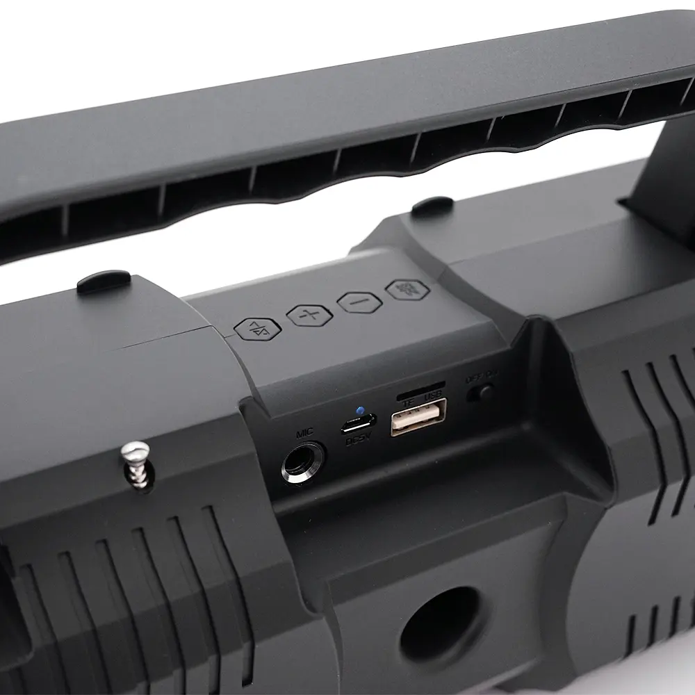 Колонки Kisonli K1 Bluetooth 5.1, 2x10W, 2400mAh, USB, DC: 5V/1A, Black, BOX, Q24 - фото 4