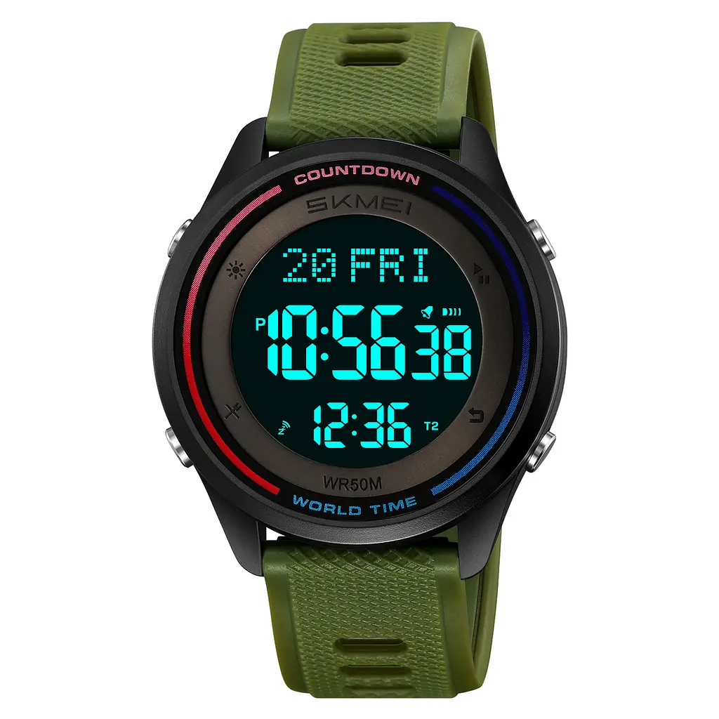 Чоловічий наручний годинник 2348AG Army Green Skmei acs0029992 - фото 2