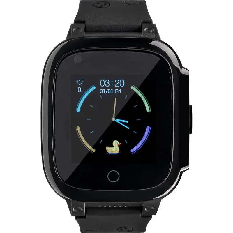 Дитячий розумний годинник з GPS-трекером Gelius Pro Care GP-PK004 (LTE/VoLTE/Temperature control) Black - фото 3
