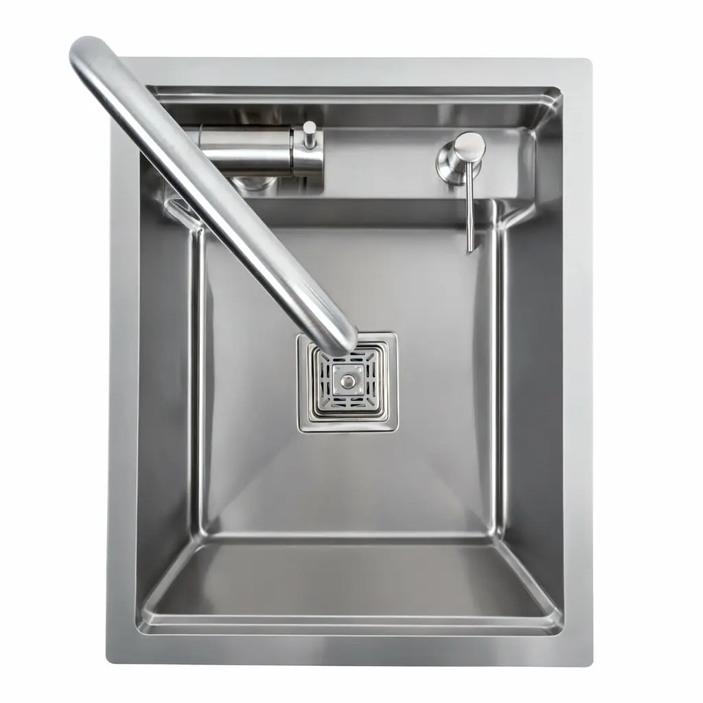 Кухонна мийка Platinum прихована нержавійка TZ 40x50, Нержавіюча сталь - фото 4