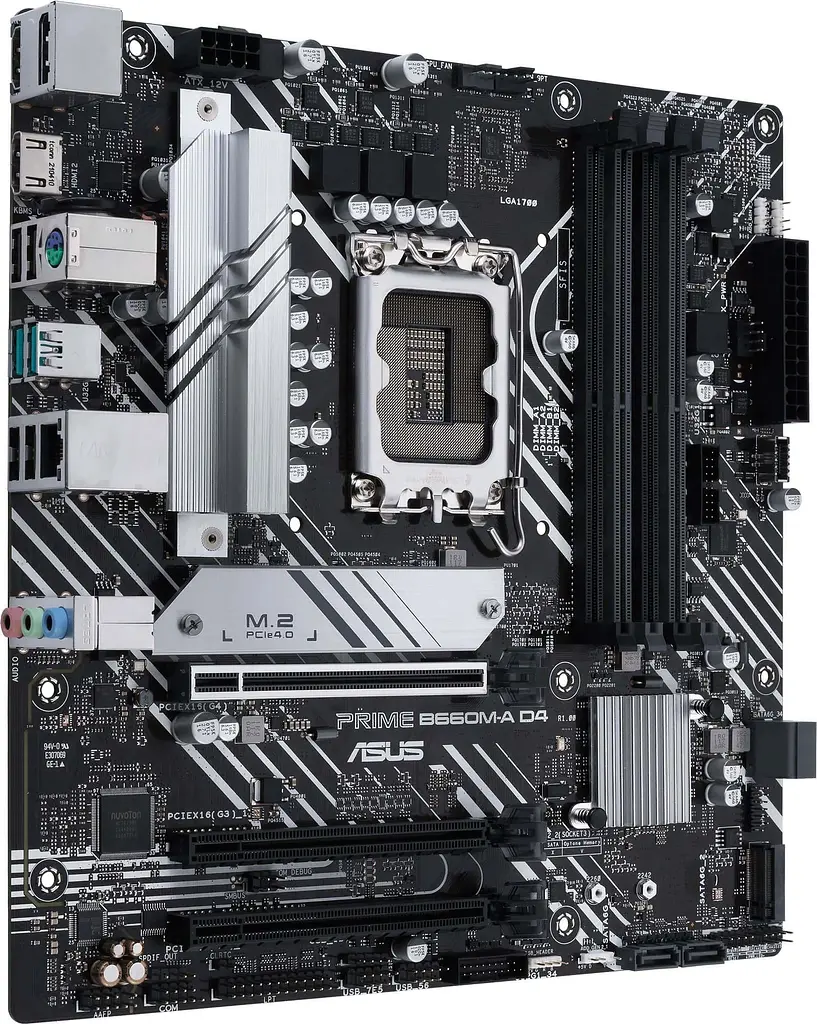 Материнська плата ASUS PRIME B660M-A D4-CSM (PRIME B660M-A D4-CSM) (Socket 1700, Intel B660, Micro-ATX) - фото 2