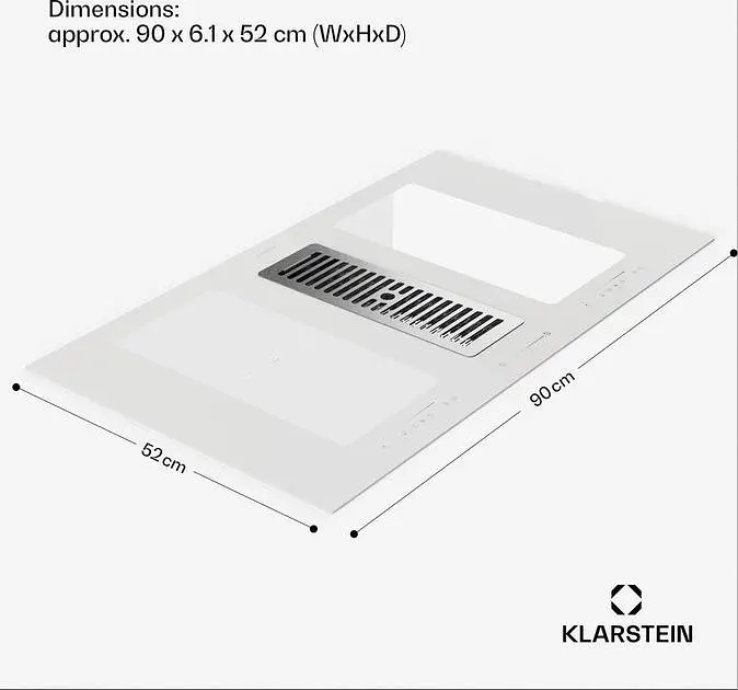Індукційна плита з витяжкою Klarstein Full House 90 (10045398) - фото 8